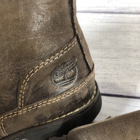 Timberland size 10 brown distressed leather boot - Picture 5 of 8
